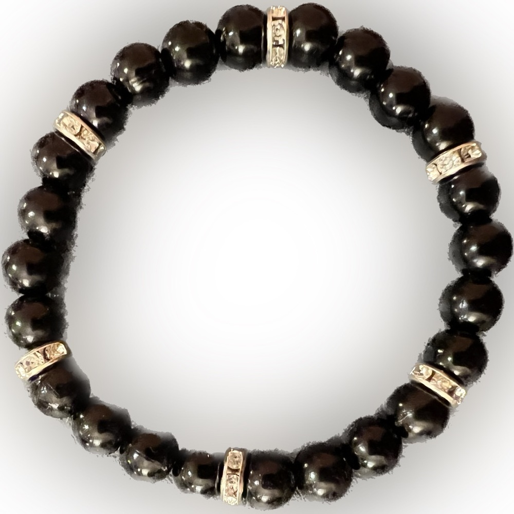 Black Onyx beaded bracelet